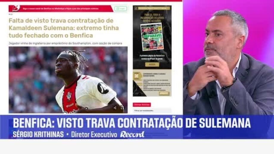 Falta de visto trava contratação de Kamaldeen Sulemana: extremo tinha tudo fechado com o Benfica
