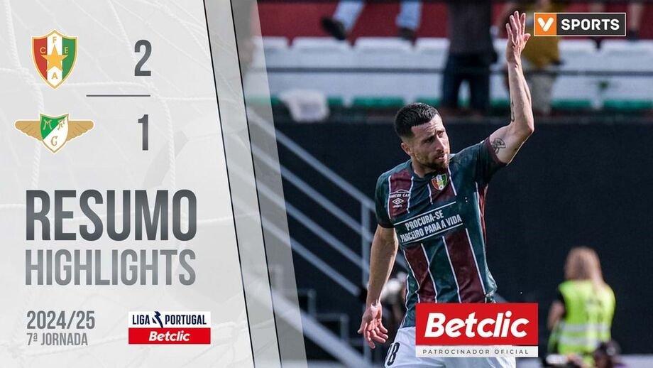 A crónica do E. Amadora-Moreirense, 2-1: Estrela brilhante sofreu até ao fim