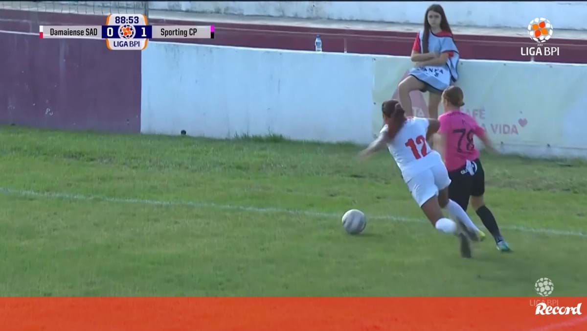 O lance do penálti polémico que deu a vitória ao Sporting frente ao Damaiense