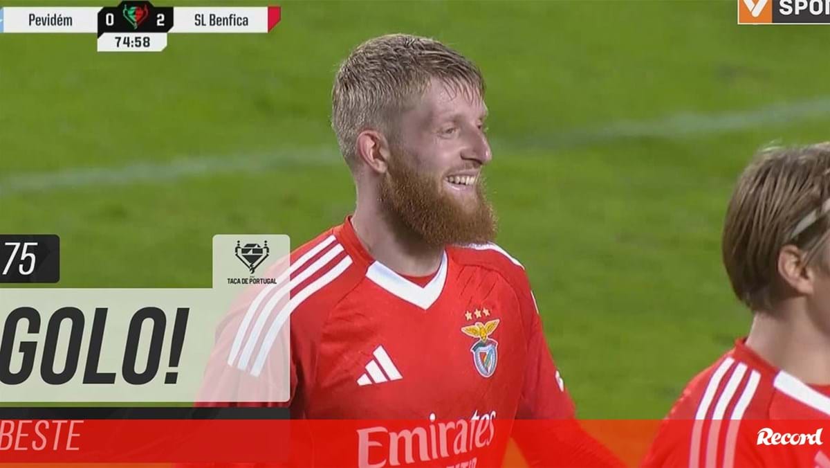 A noite foi de Beste: alemão bisou e fixou assim o resultado final no Pevidém-Benfica