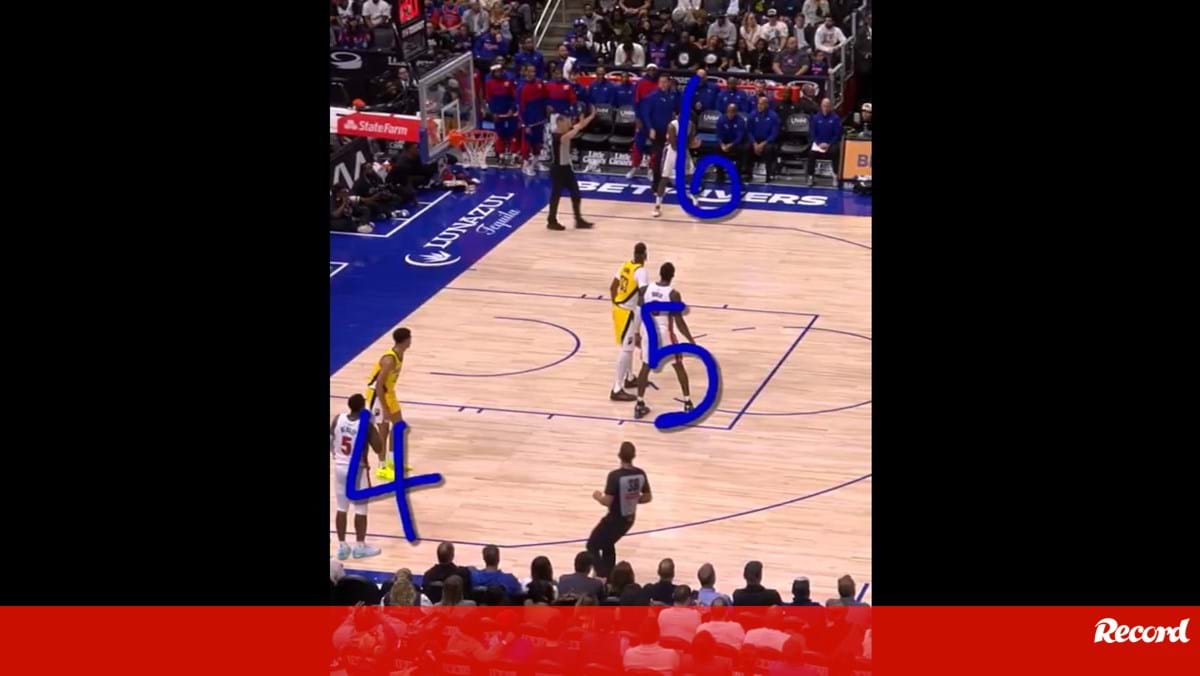 Surreal: Pistons recebem falta técnica por colocarem... seis jogadores em campo