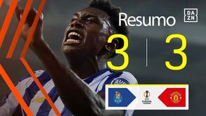 A crónica do FC Porto-Man. United, 3-3: um dragão de luxo que merecia ser feliz