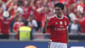 Gaitán: «Troca no banco fez bem ao Benfica»