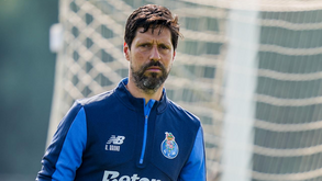 Vítor Bruno já teve um internacional de volta no treino desta tarde