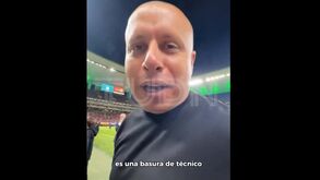 'Bofo' Bautista deixa recado a Fernando Gago: «É um lixo de treinador»