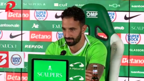 Amorim: «Gyökeres joga bem é com o Trincão, com o Pote, com o Harder...»