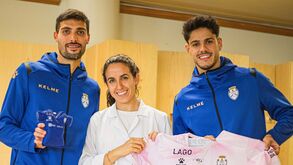 Dupla do Feirense visitou Centro de Dia da Liga Portuguesa Contra o Cancro