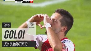 1.º Dezembro-Sp. Braga, 1-2: golaço de Moutinho impede prolongamento surpresa