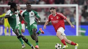 As notas dos jogadores do Benfica frente ao Feyenoord: o elogio é que podia ter sido ainda pior