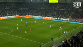 A grande arrancada de Gelson Martins que originou o golo do Olympiacos em Malmö
