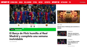 Humilhação: como a imprensa espanhola vê a goleada imposta pelo Barcelona ao Real Madrid