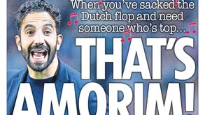 Rúben Amorim faz manchete em Inglaterra... em tom musical