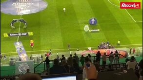 Bancadas de Alvalade aplaudiram Rúben Amorim antes do duelo com o Nacional