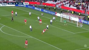 Um 'míssil' sem deixar cair a bola: o golaço de Di María no Benfica-Santa Clara