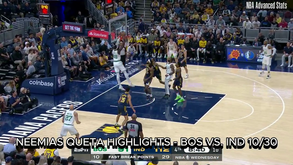 Os melhores momentos de Neemias Queta frente aos Indiana Pacers