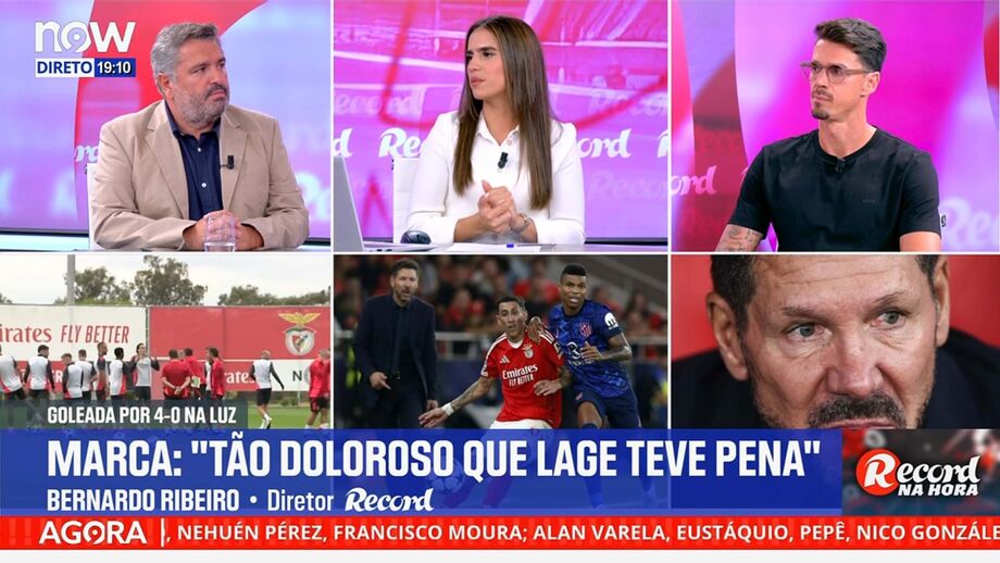 Bernardo Ribeiro, diretor de Record, em declarações no programa 'Record na Hora' no Now