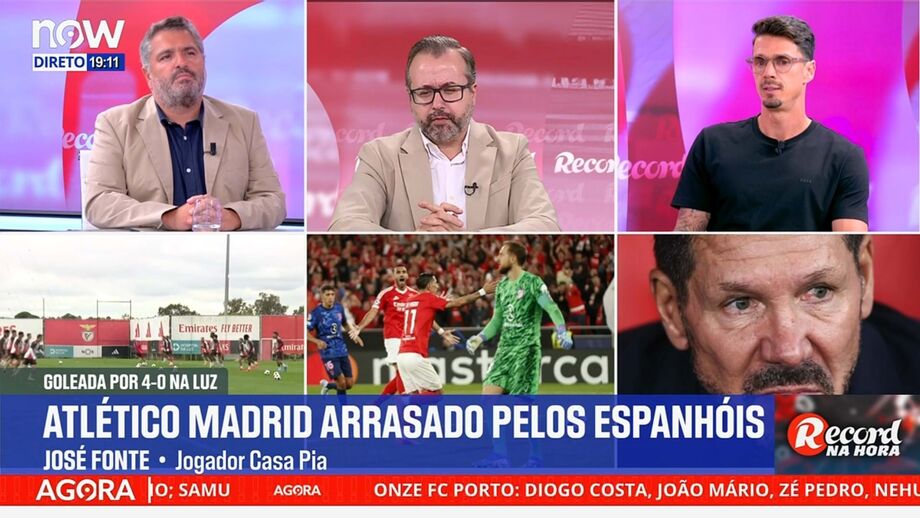 José Fonte, jogador do Casa Pia, em declarações no programa 'Record na Hora