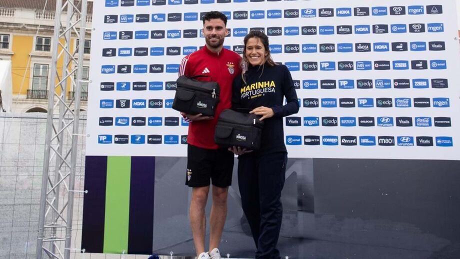 Laura Grilo ao lado de André Pereira