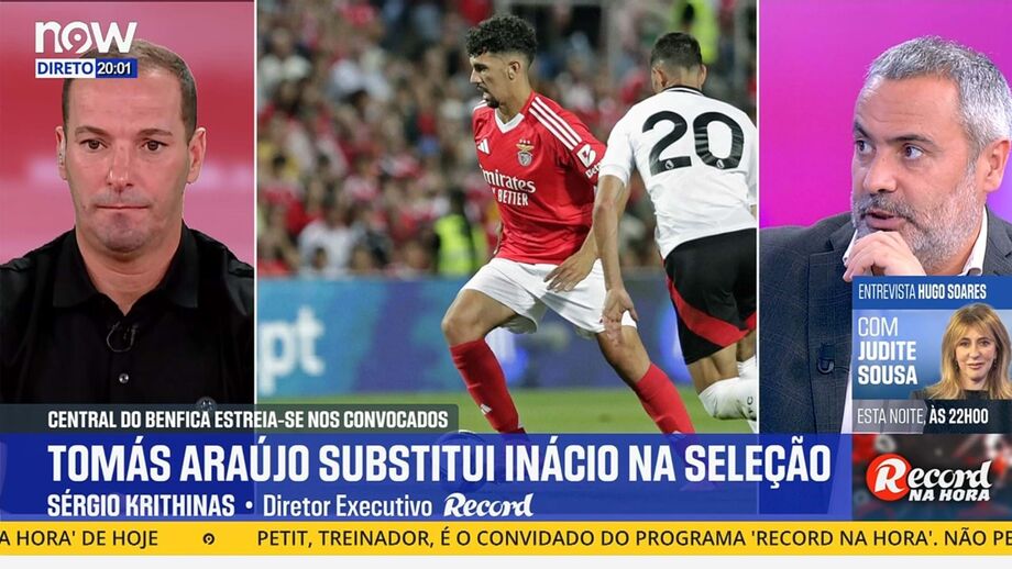 Diretor executivo de Record em declarações no programa 'Record na Hora' no Now