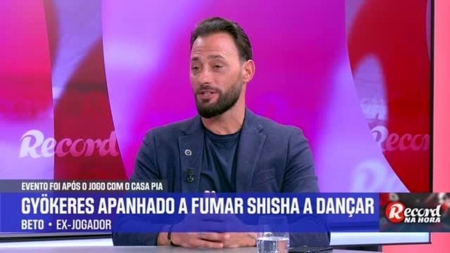 Ex-jogador abordou momento de descontração do avançado do Sporting no programa Record na Hora