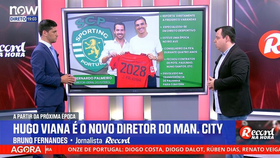 Bruno Fernandes, jornalista de Record, traça o perfil dos elementos da estrutura de futebol do Sporting