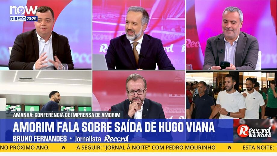 Bruno Fernandes, jornalista de Record, sobre conferência de imprensa do treinador do Sporting