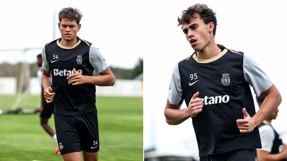 Bruno Ramos e Lucas Taibo treinaram às ordens de Amorim nos últimos dias