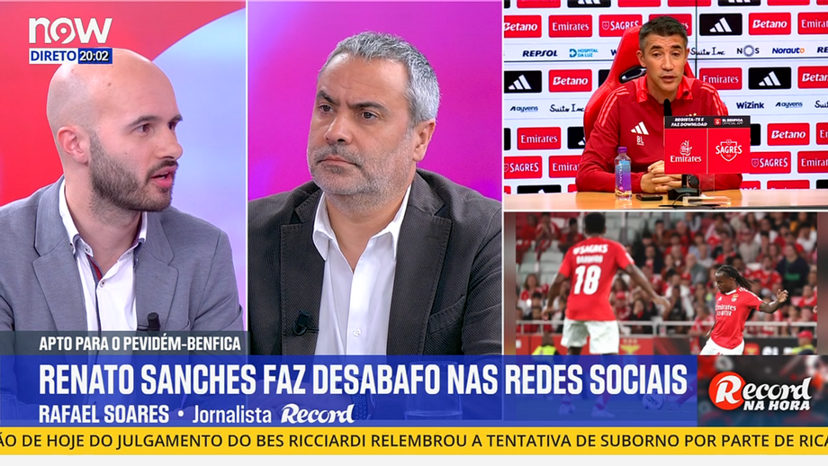 Jornalista Rafael Soares abordou momento do médio do Benfica
