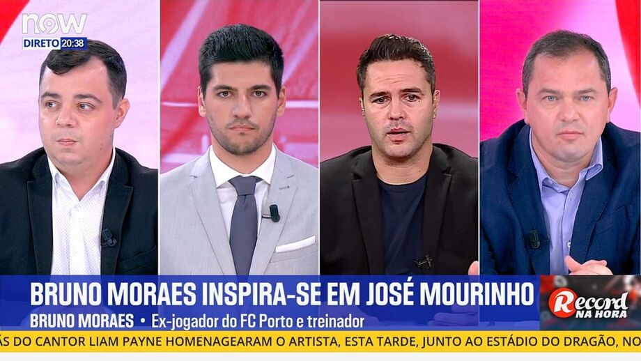Bruno Moraes, ex-jogador do FC Porto e agora treinador, foi o convidado do programa 'Record na Hora'