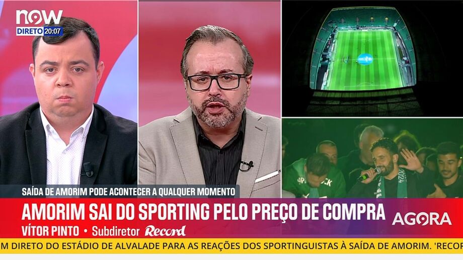 Subdiretor de Record em declarações no programa 'Record na Hora' no Now