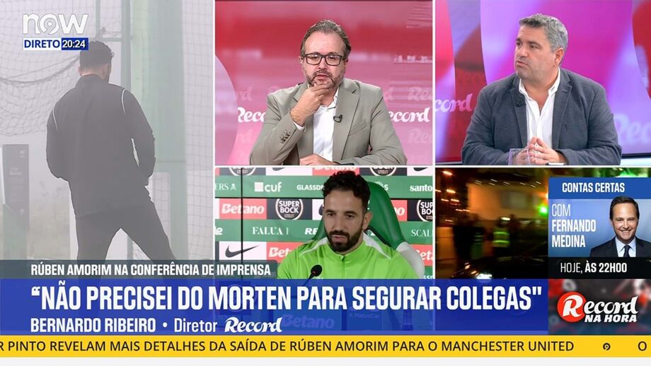 Bernardo Ribeiro, diretor de Record, em declarações no programa 'Record na Hora' no Now
