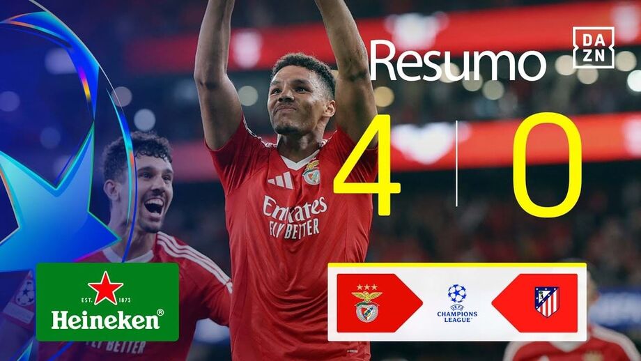 A crónica do Benfica-At. Madrid, 4-0: uma águia perfeita em noite de sonho 