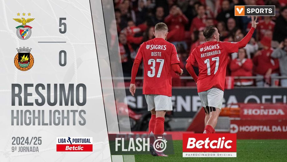 A crónica do Benfica-Rio Ave, 5-0: hat-tricktürkoglu em triunfo gordo