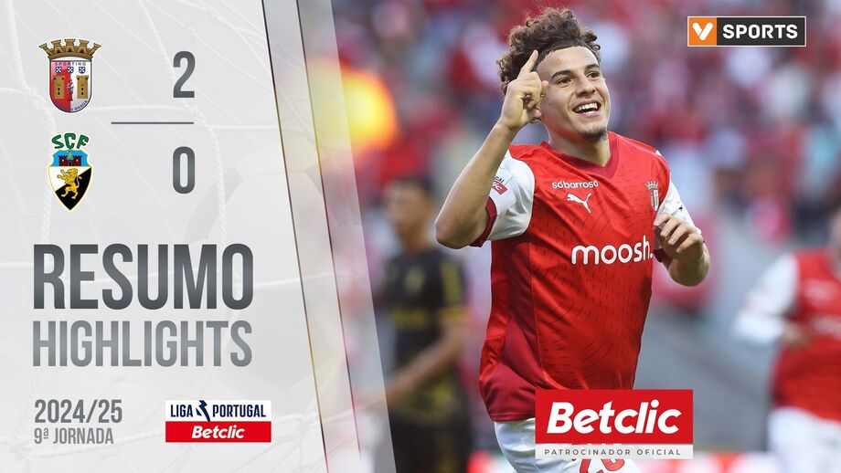 A crónica do Sp. Braga-Farense, 2-0: fatura validada com chave móvel