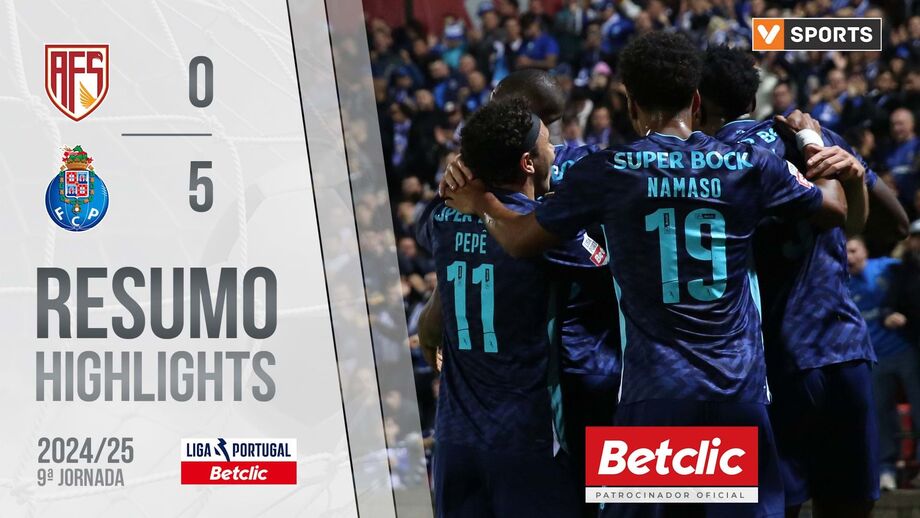 A crónica do AVS SAD-FC Porto, 0-5: muito champanhe na festa do dragão 