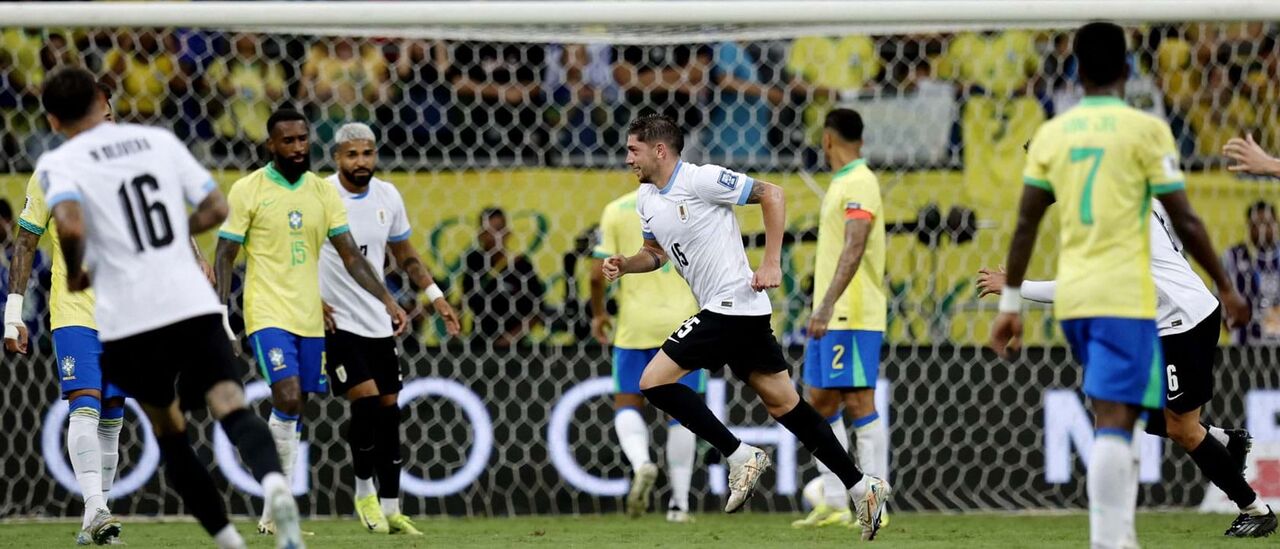 Brasil empata a 1 golo com o Uruguai