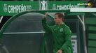 João Pereira muito aplaudido pelos adeptos do Sporting na subida ao relvado de Alvalade