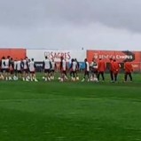 Lage afina estratégia antes do jogo com o Bayern: as imagens do treino do Benfica