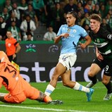 UEFA mostra novas imagens do primeiro golo de Gyökeres ao Manchester City