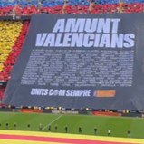 A arrepiante homenagem às vítimas do temporal no primeiro jogo do Valencia em casa depois da catástrofe