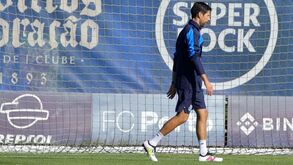 FC Porto com duas baixas no último ensaio para o Estoril