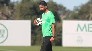 Rúben Amorim com boas e más notícias no treino nas vésperas do jogo com o Manchester City