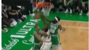 Para ver e rever: o enorme 'abafo' de Neemias que deixou os adeptos dos Celtics ao rubro