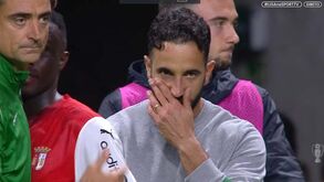 Ruben Amorim emocionado após o último jogo pelo Sporting: as lágrimas ao canto do olho