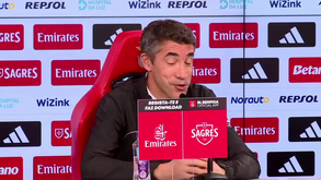Bruno Lage e a 'tochada' dos adeptos do Benfica: «Pensei que era uma homenagem ao título do 37...»
