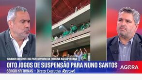 Sérgio Krithinas e o castigo a Nuno Santos: «É um caminho perigoso»