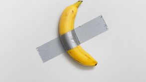 Banana colada a uma parede vendida em leilão na Sotheby's por quase 6 milhões: «Trabalho icónico»