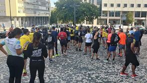 Mais um treino para a São Silvestre El Corte Inglés, mais uma manhã a agitar as ruas de Lisboa