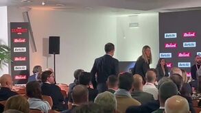 O momento em que Frederico Varandas chega ao Record Summit