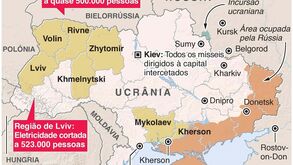 Rússia lança ataque maciço à infraestrutura elétrica da Ucrânia